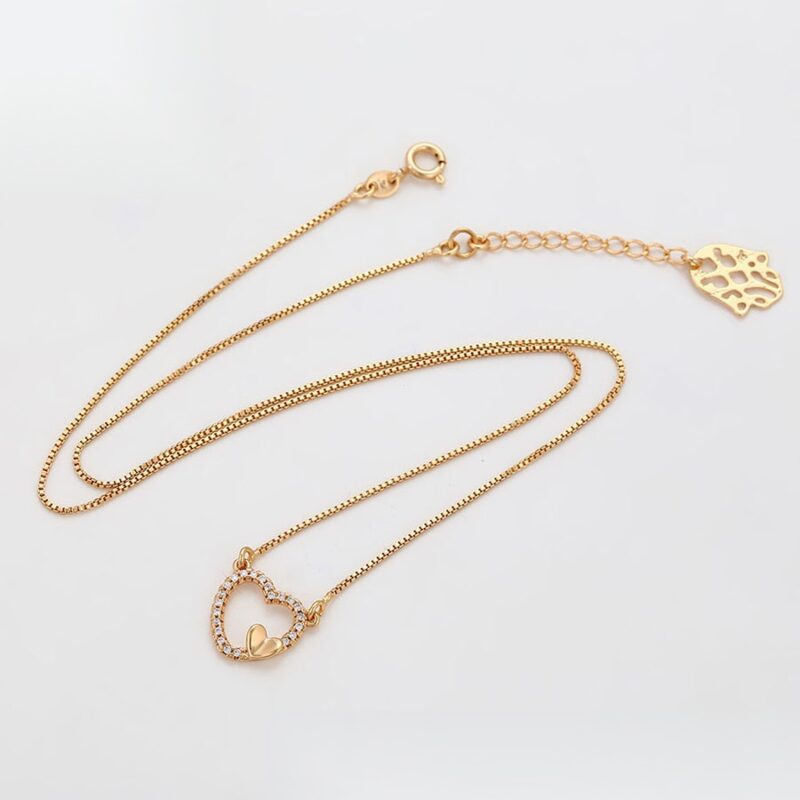 Daily wear fashion simple 18K gold color necklace - Image 3