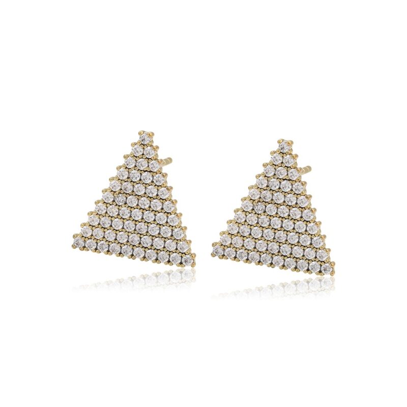 Daily wear fashion elegant 14K gold color earring