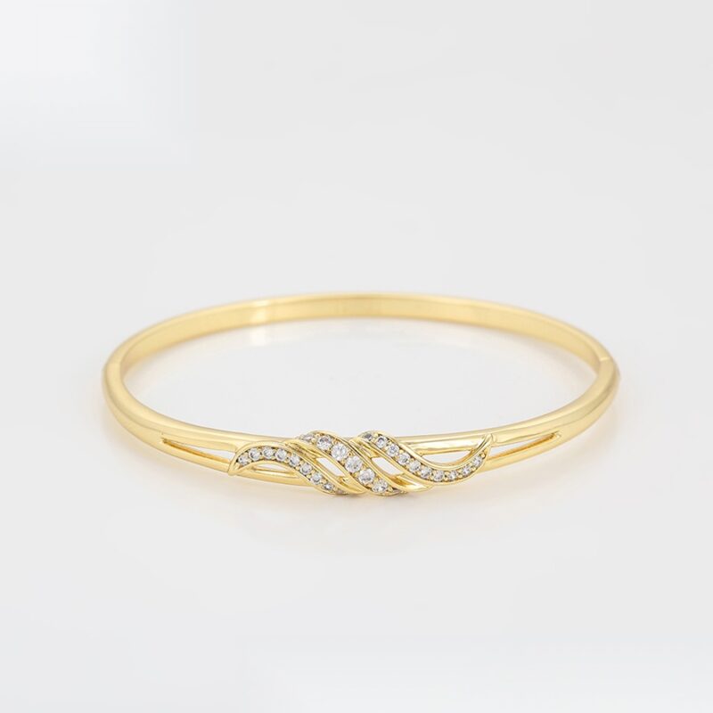 Daily wear fashion elegant 14K gold color bangle - Image 5