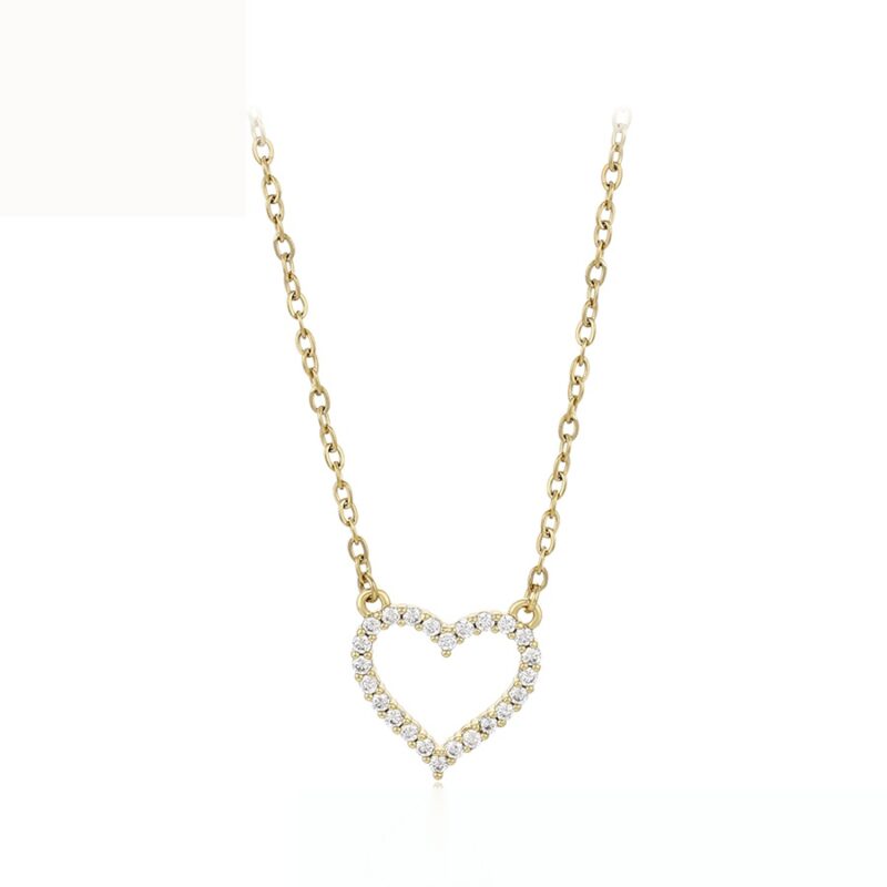 Daily wear fashion simple 14K gold color necklace