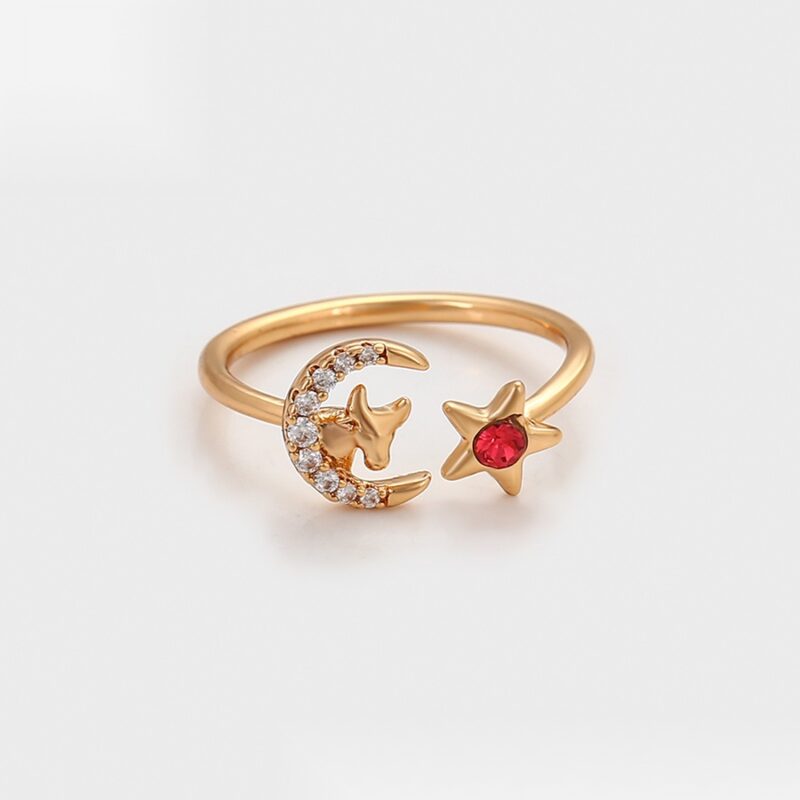 Daily wear fashion elegant 18K gold color ring - Image 3