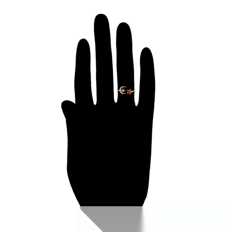 Daily wear fashion elegant 18K gold color ring - Image 4