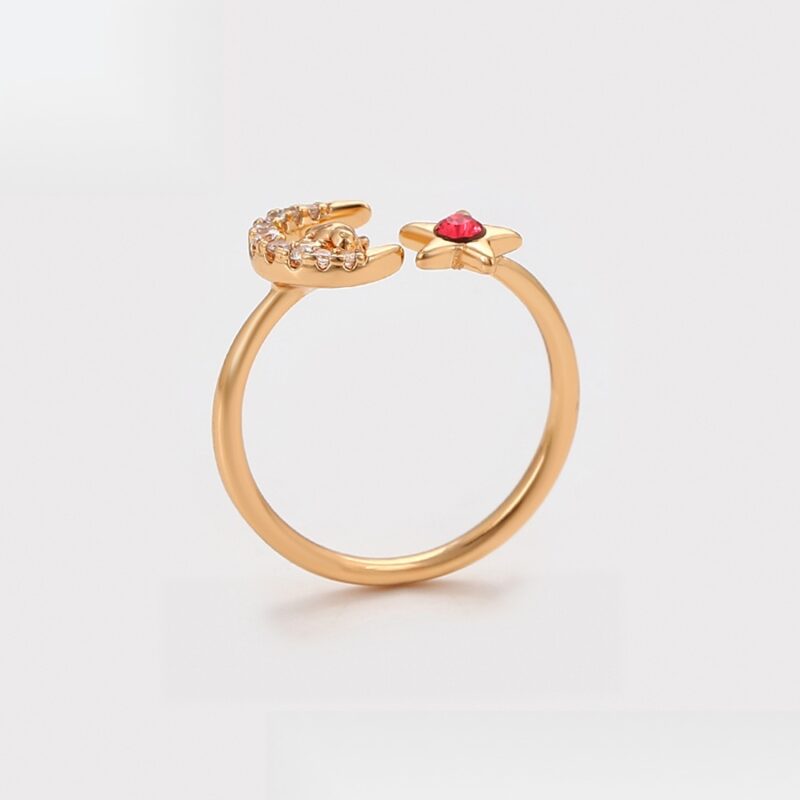 Daily wear fashion elegant 18K gold color ring - Image 5