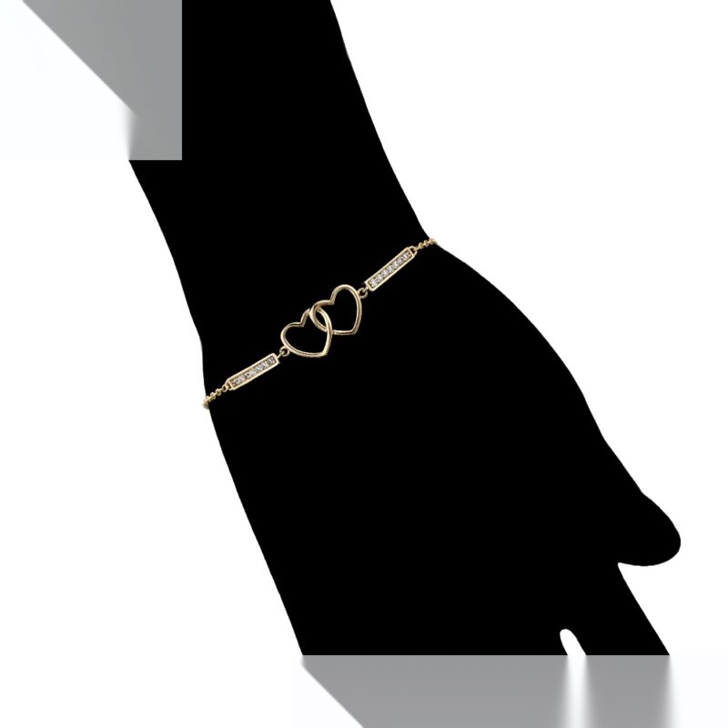 Daily wear elegant love 14K gold color bracelet - Image 4